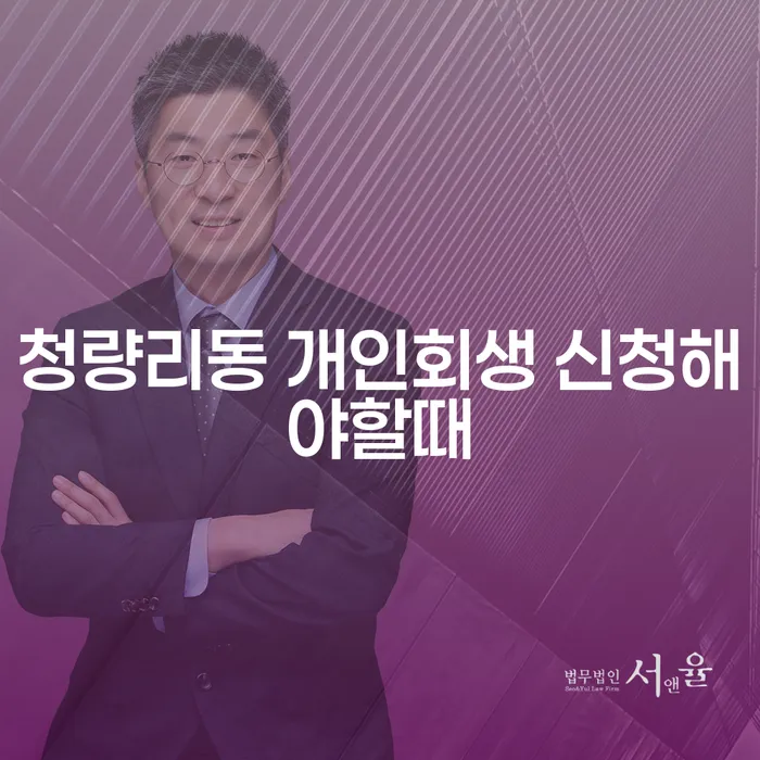 청량리동 개인회생 신청해야할때