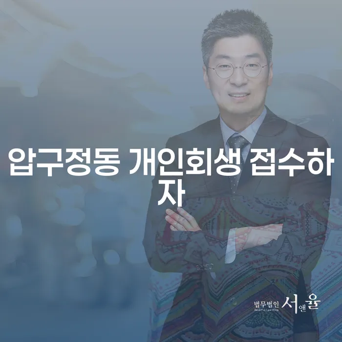 압구정동 개인회생 접수하자